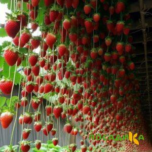 Клубника ампельная Анастасия купить по цене от 370р. в интернет-магазине «Посадика» с доставкой почтой в в Зеленограде и по всей России – [изображение №1].